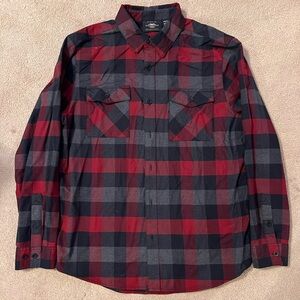 Flannel Harley Davidson button down shirt